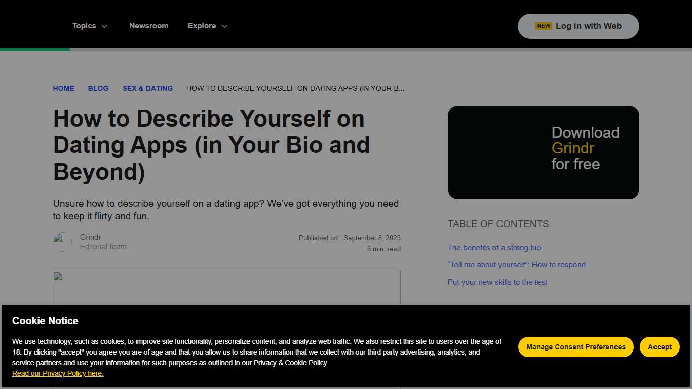 How to Describe Yourself on Dating Apps | Grindr