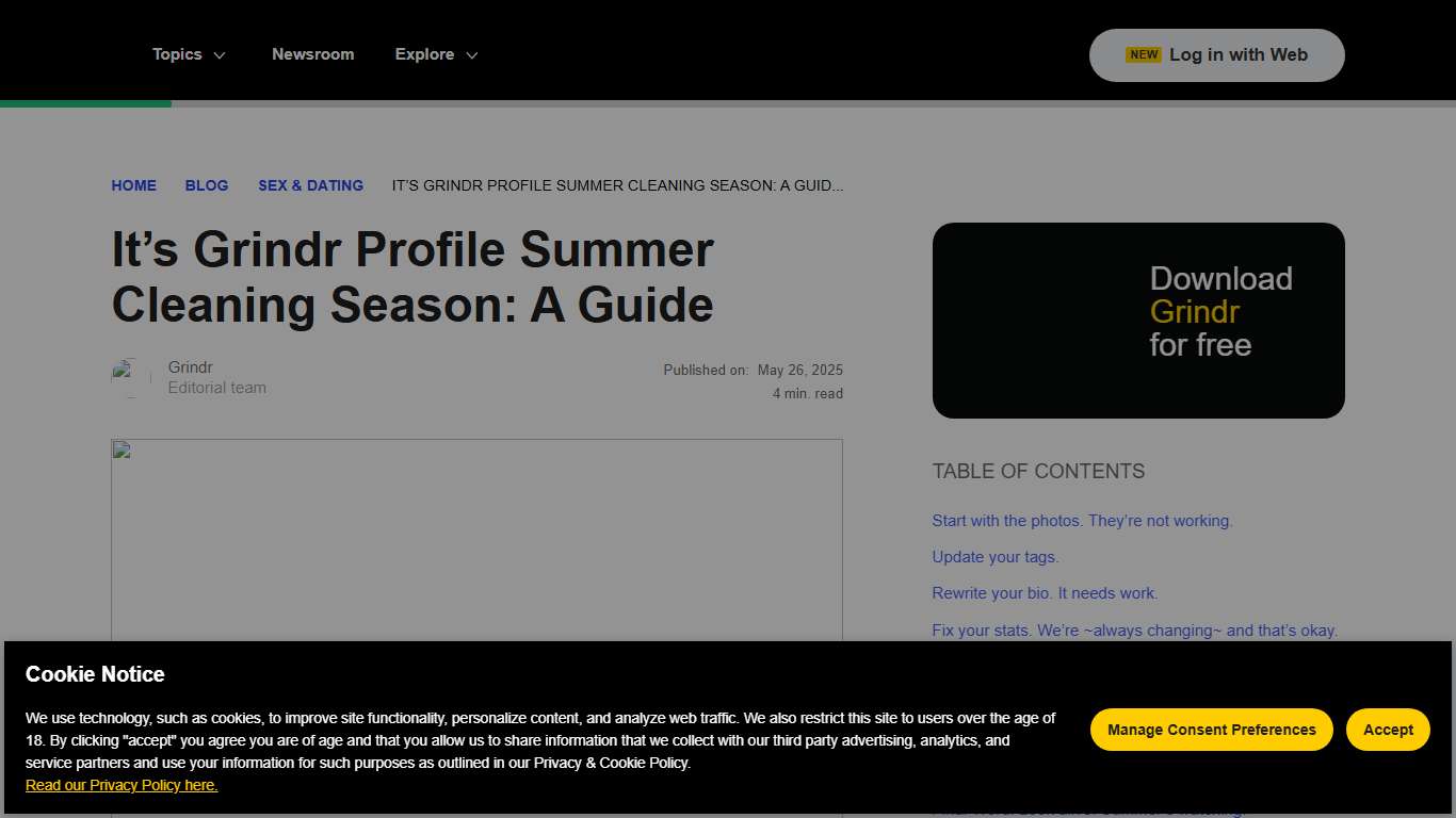 Revamp Your Grindr Profile: Tips for a Hot Summer Update | Grindr